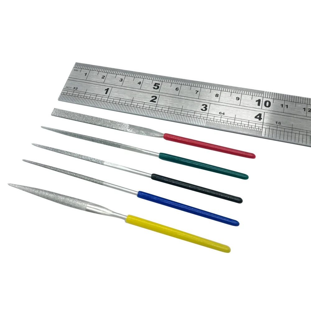 

5PC Diamond Files Needle Mini File Set Carving Tools Metal Filing Tool Woodworking DIY Folder Hobby Hand Tool