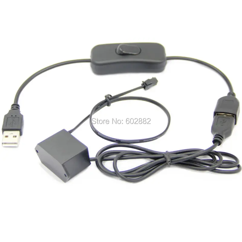 Светодиодная лента 1 метр EL (7 цветов в наличии) + 5 В USB Инвертор с usb
