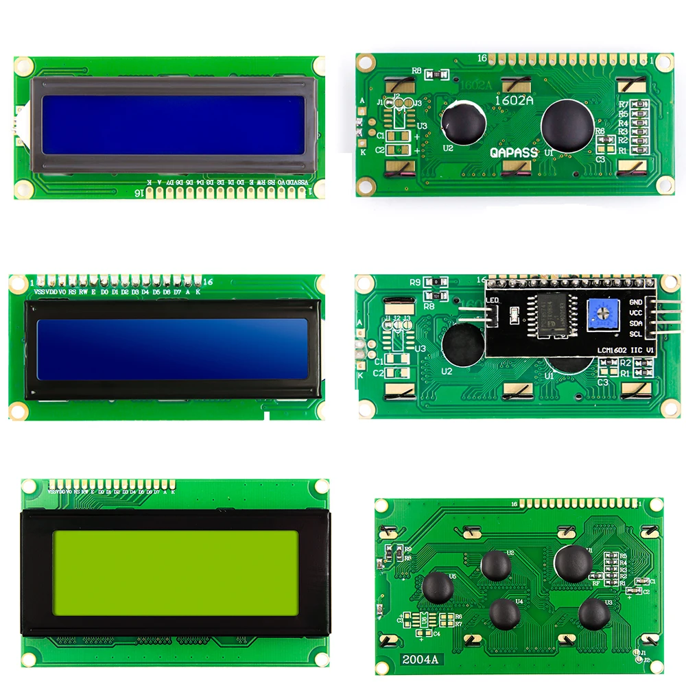 LCD1602 синий желтый и зеленый цвета серая подсветка IIC/I2C RGB клавиатура Щит LCD2002 LCD2004 для arduino raspberry pi