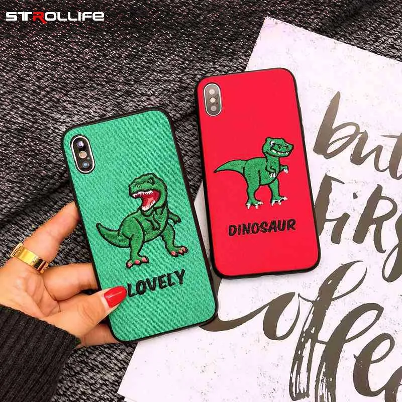 Чехол для телефона с вышивкой stelllife iPhone 8 7 6s Plus XS Max милые парные чехлы XR X