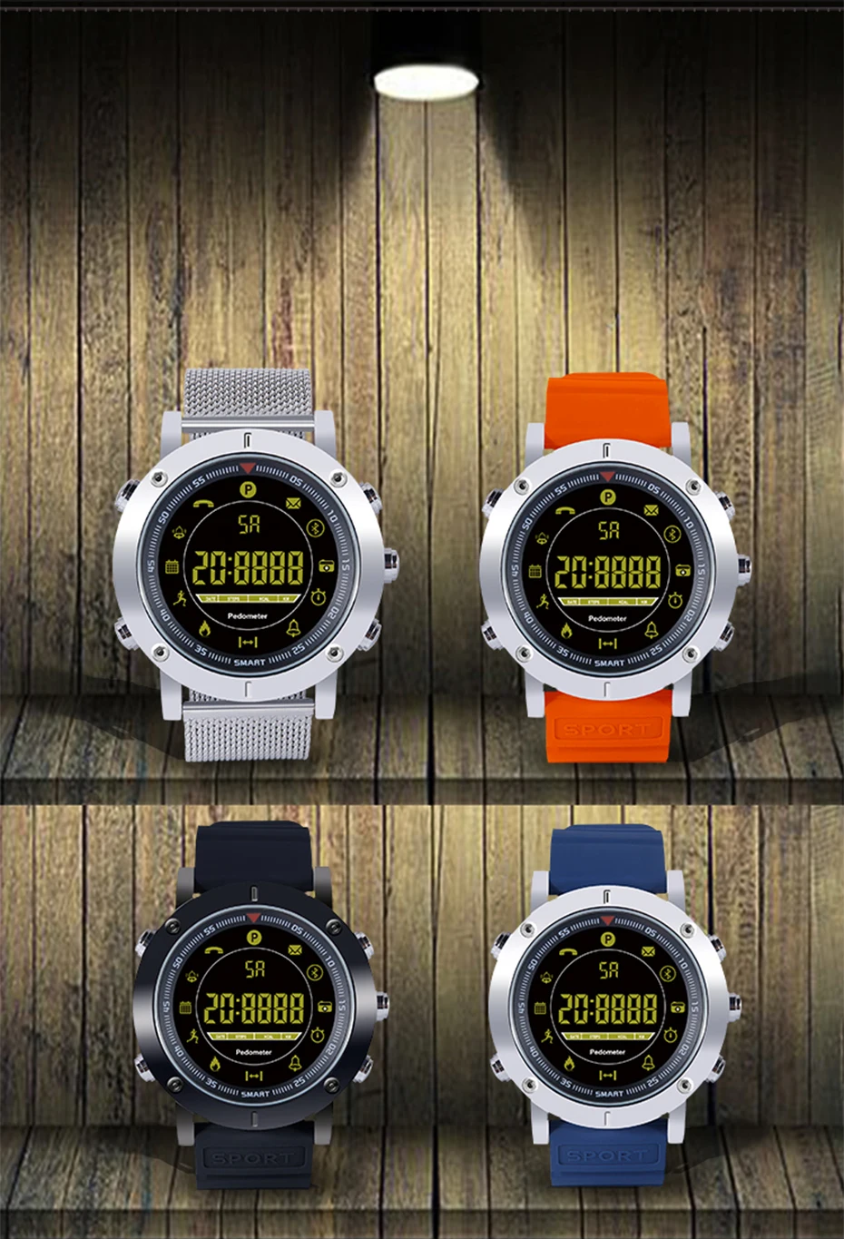 TORNTISC 2018 EX19 smart watch 5ATM swim waterproof Call SMS Alert Pedometer stopwatch fitness tracker sport Smartwatch for IOS Android Phone (7)