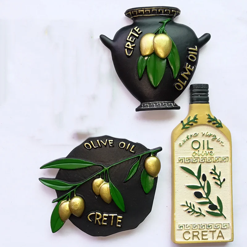1pc new Creative Fridge Greece Crete Specialty Olive Oil Travel