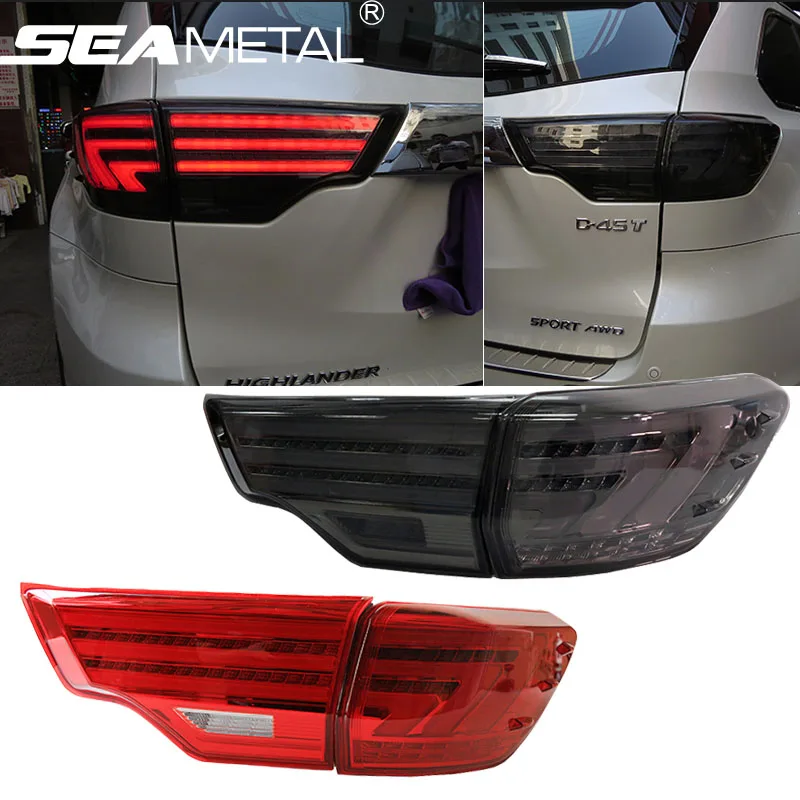 Car Tail light For Toyota Highlander 2014+ 2015 2016 2017 Auto 12V LED