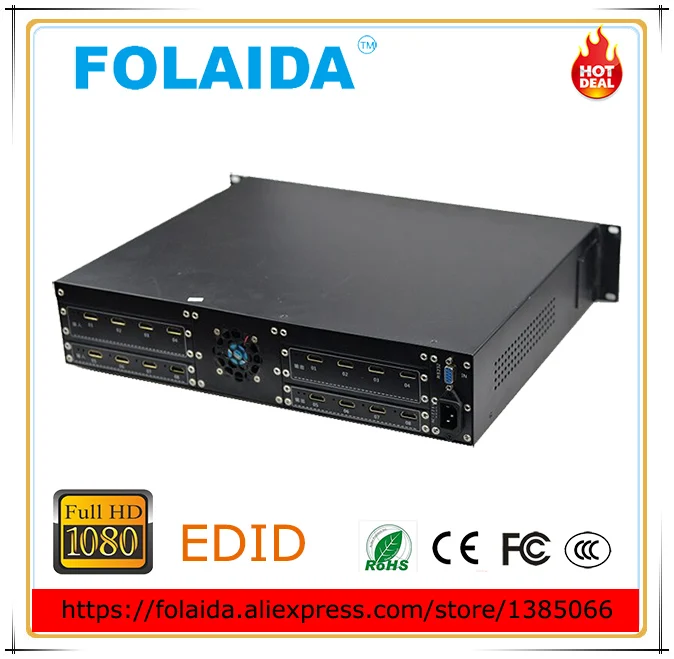 Стабильное качество 2U 8 в 8 Выход hdmi cctv матричный коммутатор 8х8 HDMI матрица HD 1080P EDID- 05