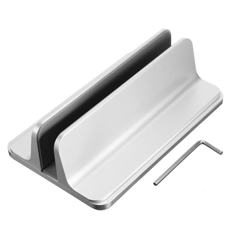 

Aluminum Vertical Laptop Stand Desktop Space Saving Holder for MacBook Pro Notebook New design laptop stand Holder Mount For