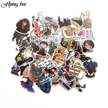 

Flyingbee 50 Pcs FUNNY Anime Sticker Decals for DIY Luggage Laptop Skateboard Car X0013