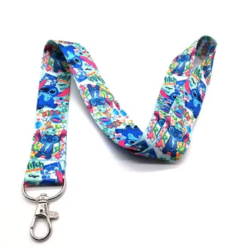 

New 30 pcs cartoon stitch Cello Phone key chain Neck Strap Keys Camera ID Card Lanyard Lanyards Free Shipping L-11