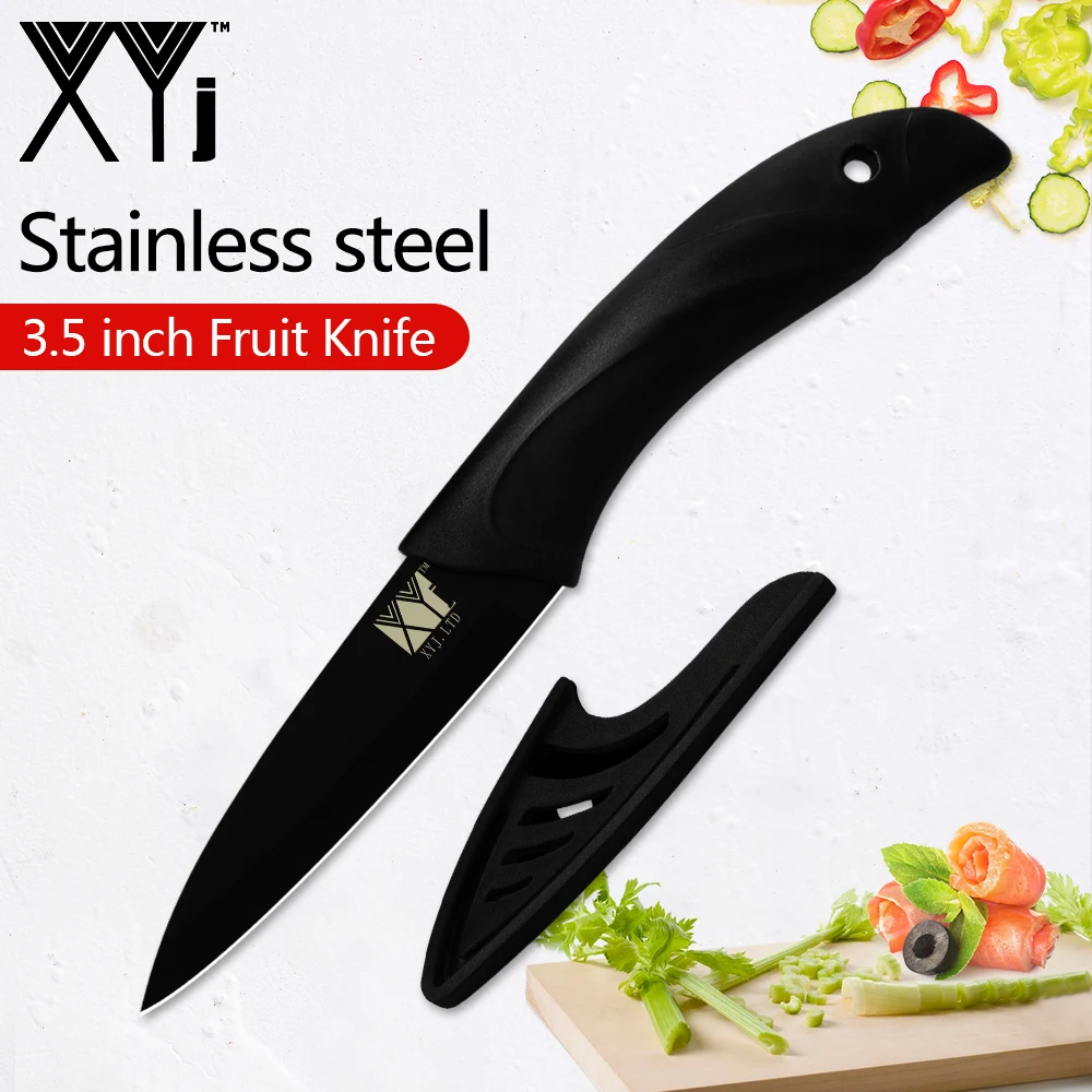 XYj 3,5 Zoll Obst Messer Utility Schäl Chef Messer Mit Edelstahl Klinge