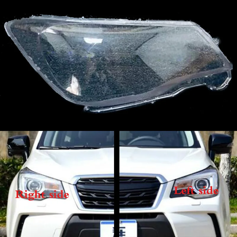 

For Subaru Forester 2013-2018 front headlamps transparent lampshades lamp shell masks headlights cover lens Headlight glass