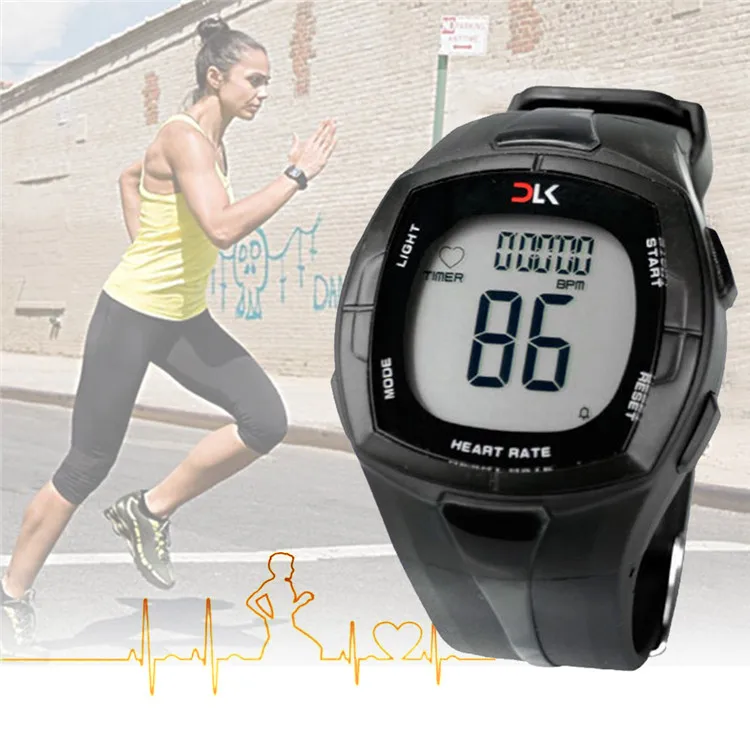 Wireless Heart Rate Monitor Watches Chest Strap Calorie Counter Sports Watch For Bike Cycling