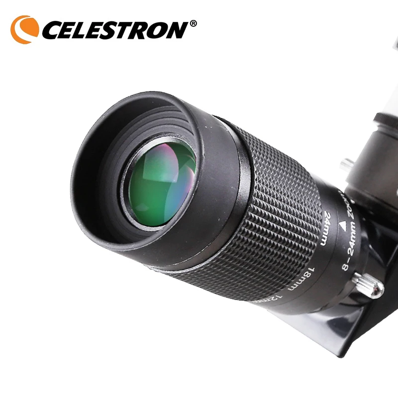 Окуляр астрономического телескопа Celestron 1,25 дюймов 8-24 окуляр 8-24 мм зум окуляр непрерывное Масштабирование переменное складывание