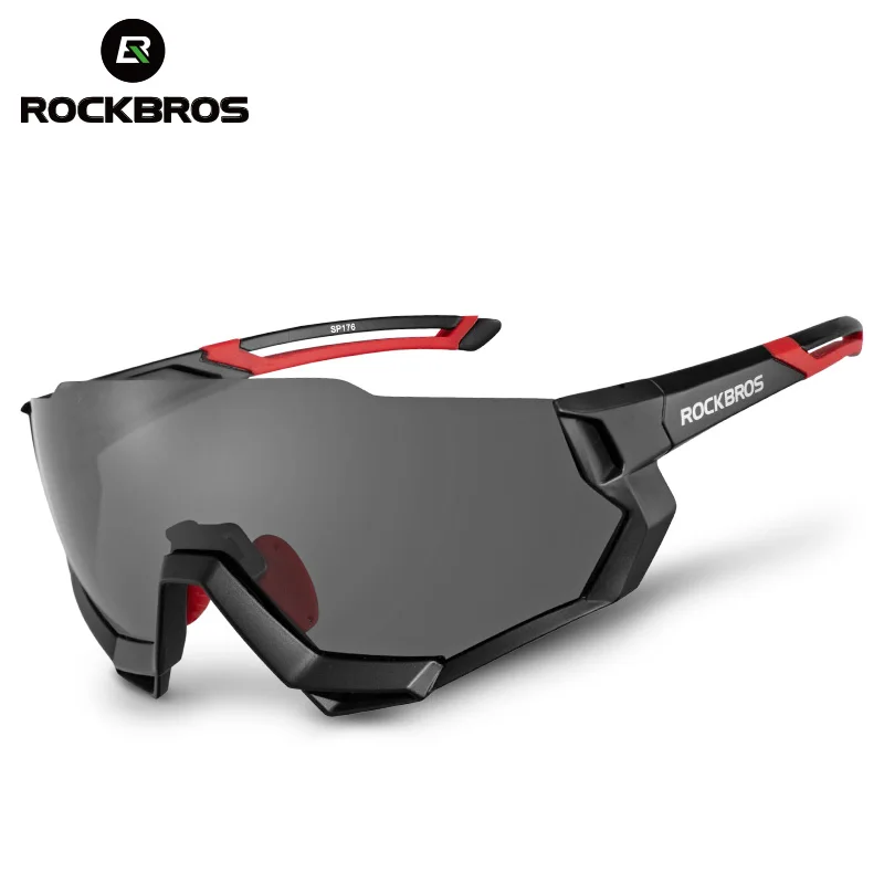 ROCKBROS الدراجات نظارات الرجال النساء دراجة نظارات الاستقطاب 5 عدسة اللونية MTB الطريق دراجة النظارات في الهواء الطلق نظارات شمسية رياضية