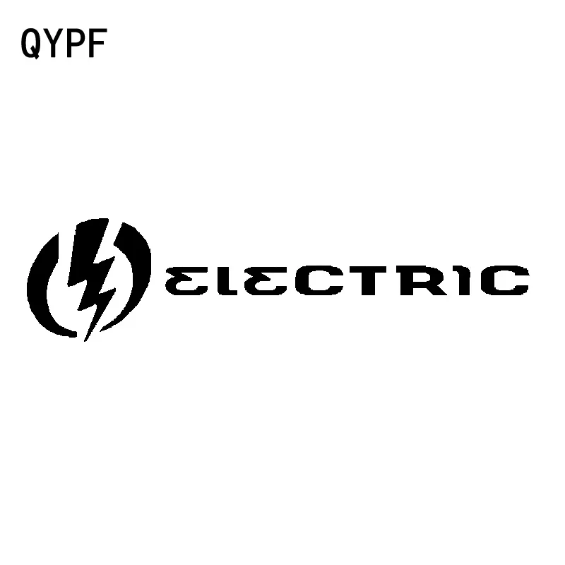 

QYPF 17.7cm*4.4cm Magical Focus On The Future Combined With Lightning ELECTRIC Vinyl Car Sticker Delicate Decal C18-0936