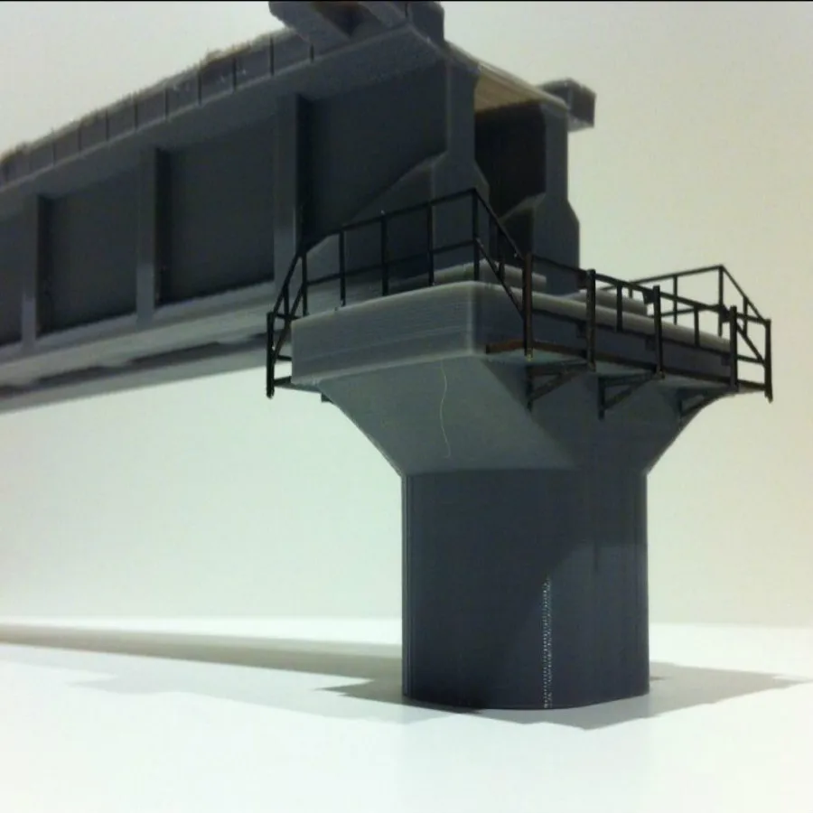 

Train model 1 87HO architectural scene sand table railway surrounding scene matching Pier