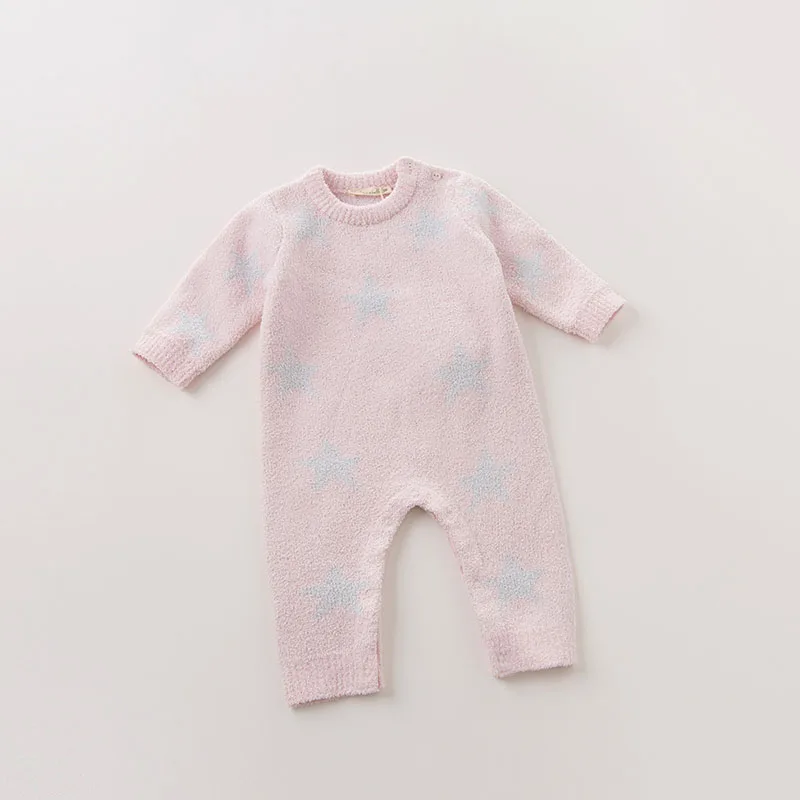 DB6020 dave bella осень новорожденный Девочки вязаный свитер для мальчика Ползунки Младенцы Малыши Дети звезды одежда с принтом