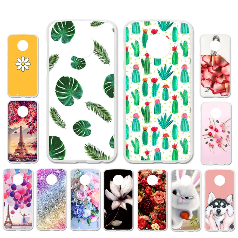 

Ojeleye DIY Patterned Silicon Case For Moto G6 Plus Case Soft TPU Cartoon Phone Cover For Moto G6 Play Covers Anti-knock Shell