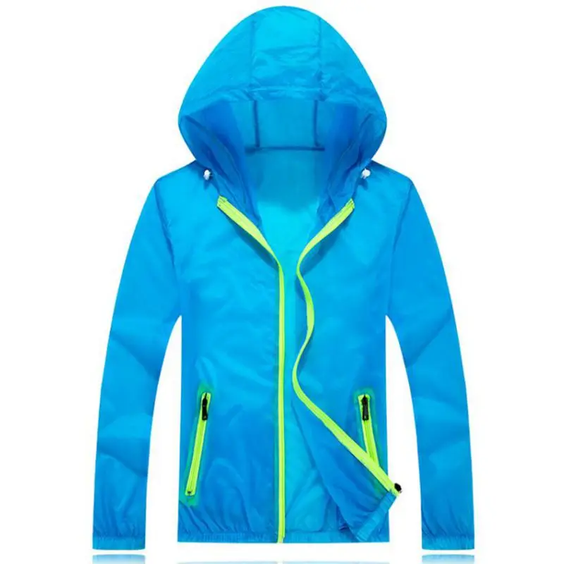 zozowang new Summer sun protection clothing men jacket ultra light