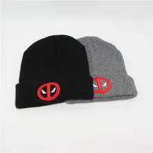 2016 new fashion fantasy animation cartoon miracle Deadpool for male and female winter headgear skullies set M166