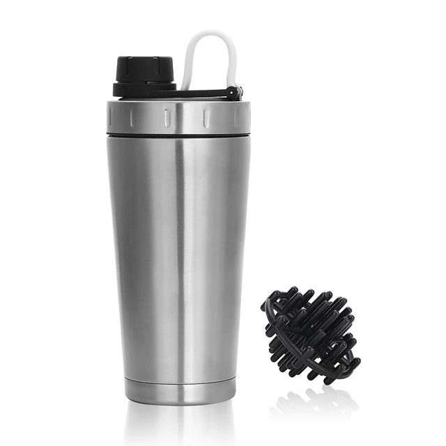 Shaker Bottle Protein Stainless Steel  Stainless Steel Nutrition Blender  Cup - Shaker Bottles - Aliexpress