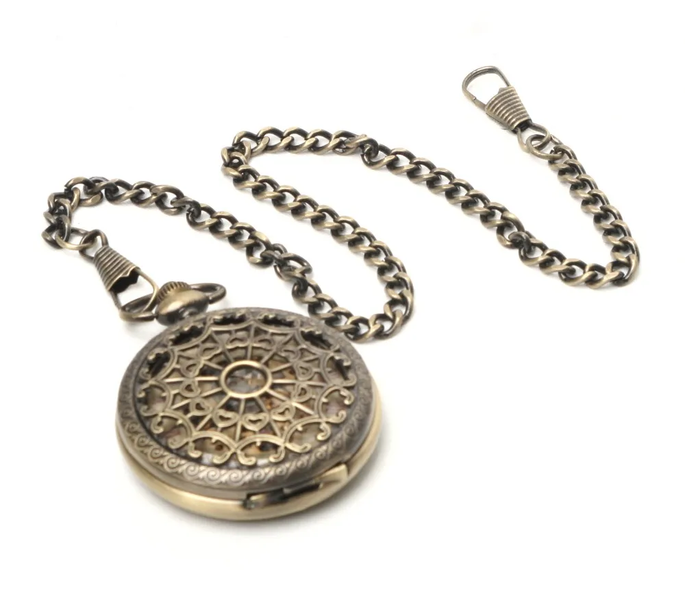 

Engraved Skeleton Mechanical Antique Pocket Watch Gift
