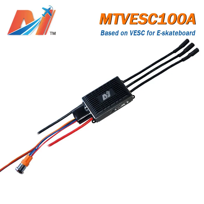 Maytech 6374 герметичный водонепроницаемый мотор 100A ESC на базе Benjamin Vedder VESC Электрический Лонгборд пульт дистанционного управления