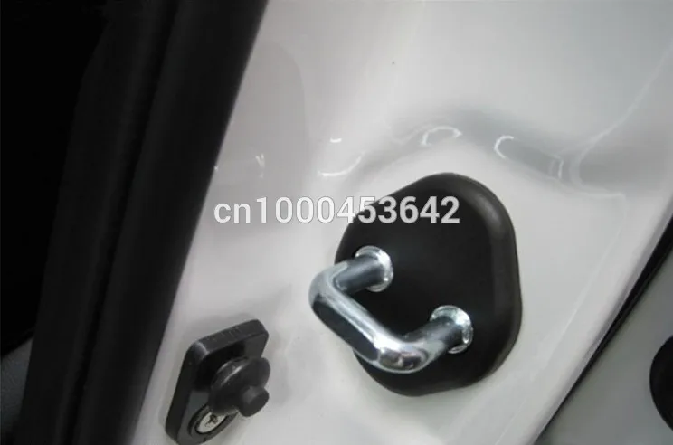 Dongzhen 4 шт. двери автомобиля украшение замок крышки замок защитный чехол для KIA K2 РИО Soul Hyundai Solaris Verna рена
