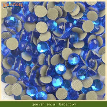 

SS30 CapriBlue Korean rhinestones 50gross iron on rhinestone grey glue back hotfix strass