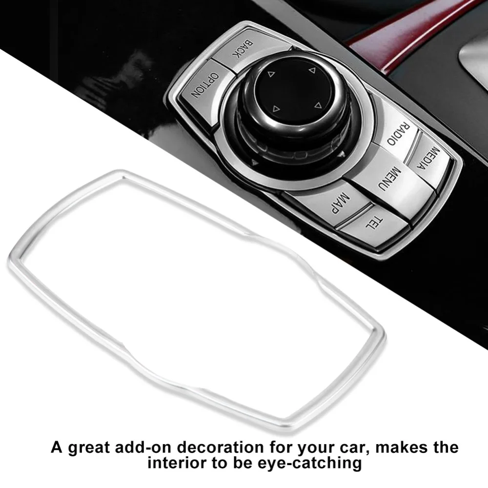 

Car Interior Multimedia Buttons Cover Trim Decoration for BMW 1/3/4/5/7 Series X1 X3 X4 X5 X6 2013 2014 2015 2016 2017 2018