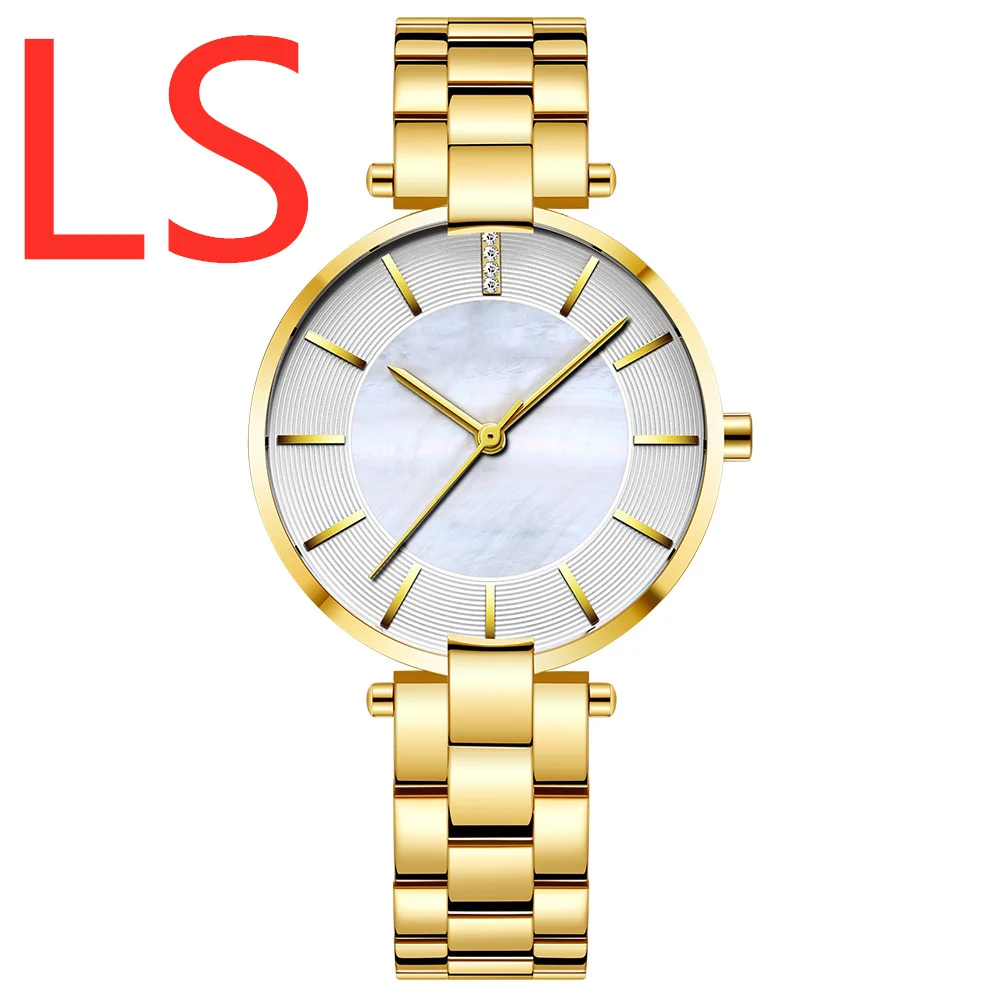 

LS Print Logo Watches 2019 watch for Couple Fashion Sport Quartz Clock watches Unisex Top Brand Luxury Business watch waterproof