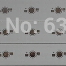 2 шт. Мощный светодиодный алюминиевый радиатор в виде пластины PCB для 9*1 Вт/3 Вт DIY