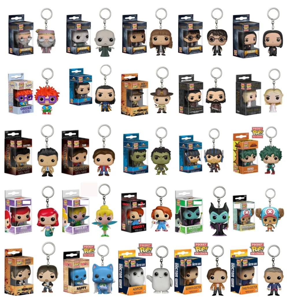 FUNKO POP New Pocket Pop Keychain Original Action Figure Marvel Avengers Potter Model cute Toys Christmas Present Gift FUNKO POP New Pocket Pop Keychain Original Action Figure Marvel Avengers Potter Model cute Toys Christmas Present Gift