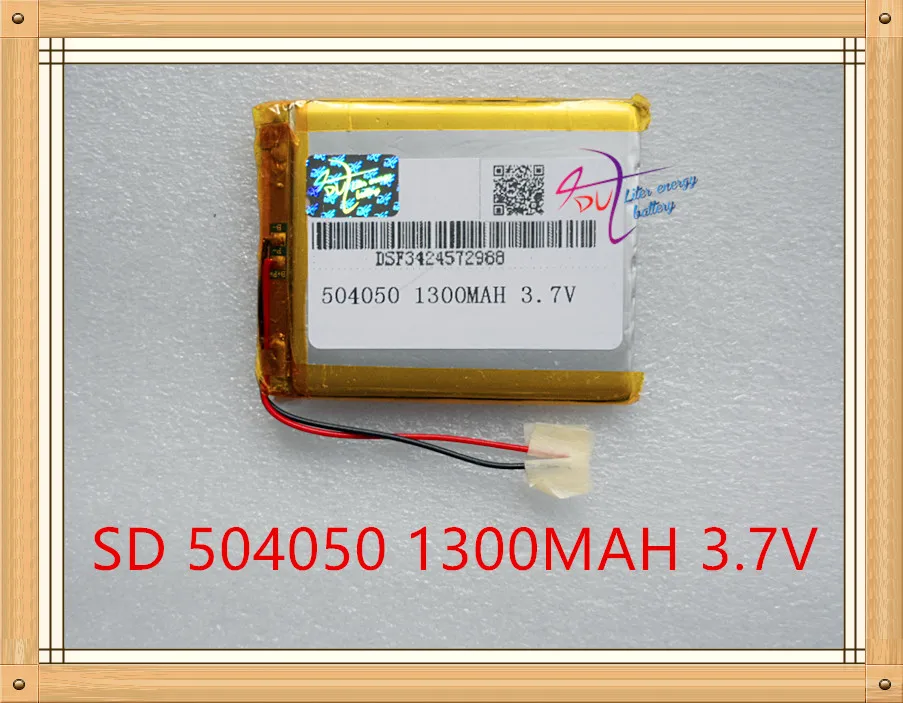 Liter energy battery 3.7V polymer lithium 504050 054050 MP4 MP3 Bluetooth GPS audio 1300MAH | Электроника
