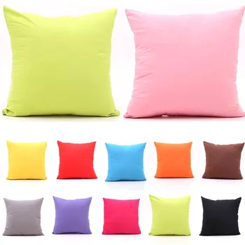 

1Pcs 45*45cm Polyester Solid Color Soft Throw Pillow Cushion Cover Home Decoration Sofa Bed Decor Decorative Pillowcase 40454