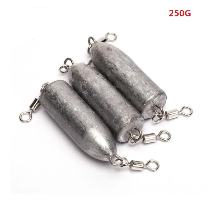 Buy 2pcs Free shipping 250g double swivels bullet