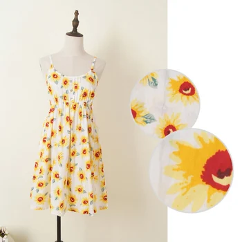 

Women Sleeveless Mini Dress Floral Print Ladies Summer Sexy Sling Short Dress New Color Summer was Thin Floral Dresses Co1