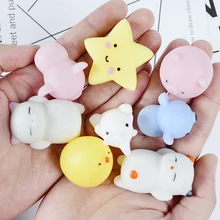 Mini Change Color Squishy Cute Cat Antistress Ball Squeeze Mochi Rising Abreact Soft Sticky Stress Relief Funny Gift Toy squishy toy cute animal antistress ball squeeze mochi rising toys abreact soft sticky squishi stress relief toys funny gift