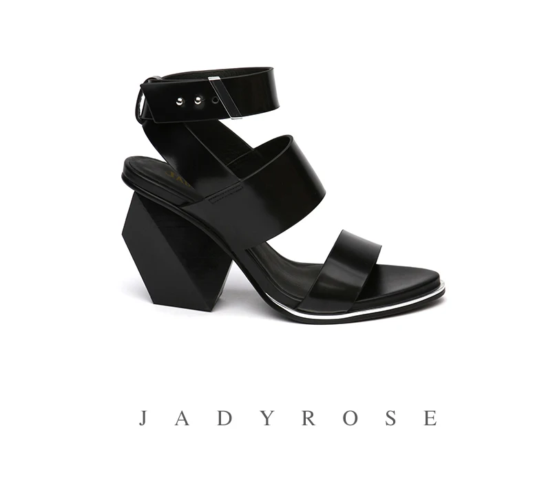 Jady Роза летние сандалии в гладиаторском стиле 9 см на высоком каблуке необычной формы Для женщин насосы натуральной Кожаные сандалии
