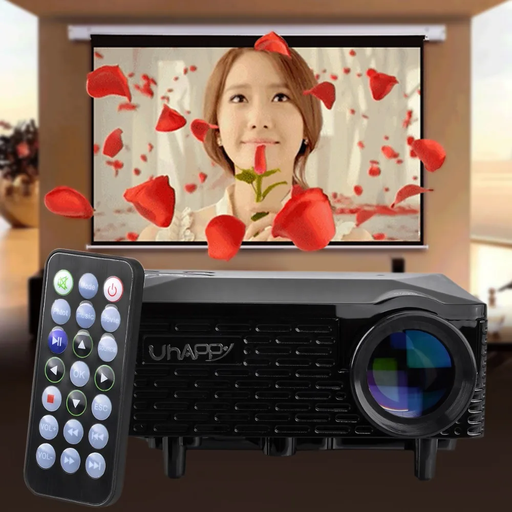 New Portable mini high resolution remote video projectors Home Audio