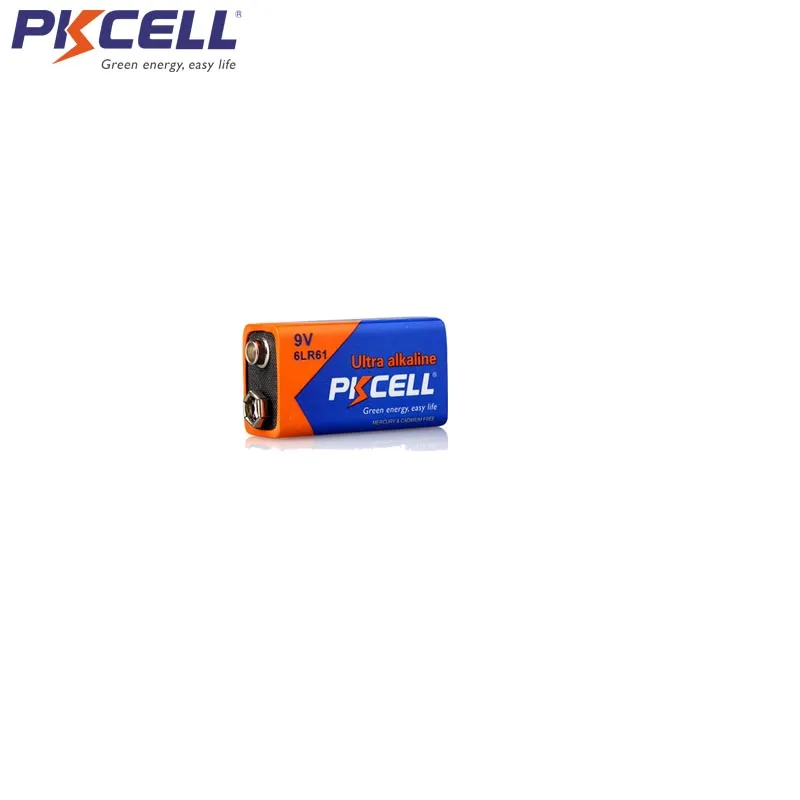 10 шт./партия батарейки PKCELL 1604G-S1 6LR61 9 V PPP3 1604A щелочные батареи неаккумуляторные батареи для беспроводного микрофона