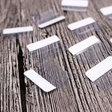 100 шт./лот, прозрачный белый клей, пластиковая висячая карта, серьги, ожерелье, бумажная карта, наклейка, бирка, 3*2,5 см, аксессуар, карта