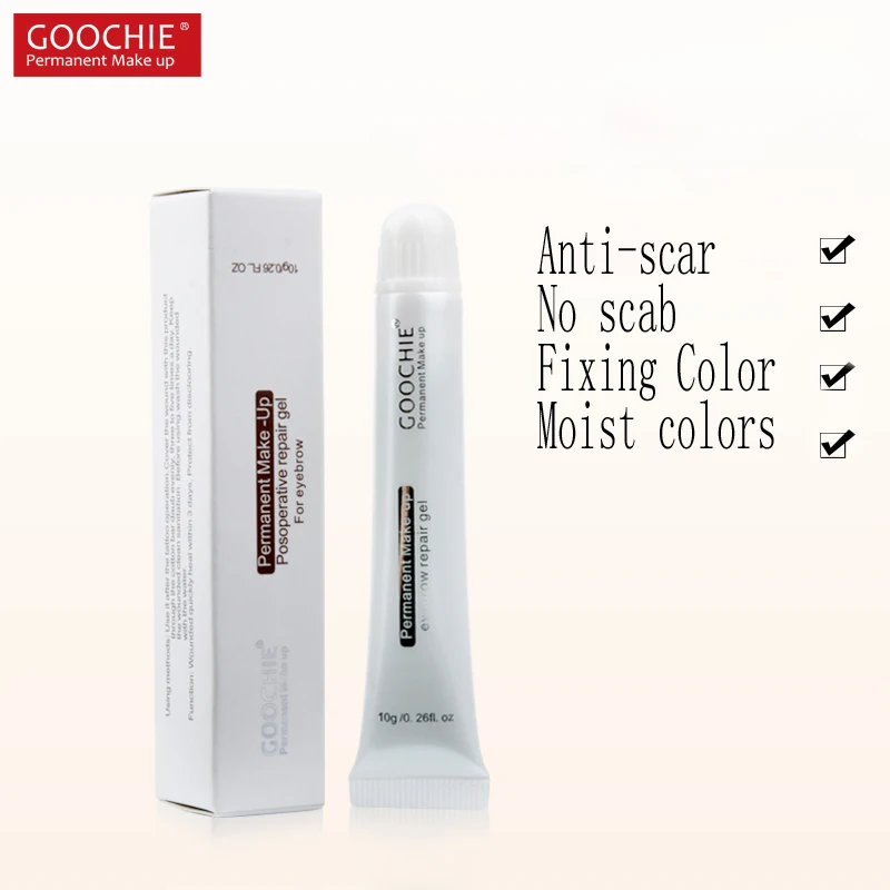 

Goochie Permanent makeup eyebrow repair gel, post eyebrow operation repair agent, post tattoo repair gel 10g/ tube, 1PCs/Lot