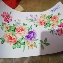 Красочные цветы 3D наклейки на стену красивые пионы наклейки на холодильник шкаф туалет ванная комната украшения ПВХ Наклейки на стены/клей
