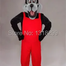 Талисман свирепый волк маскот костюм маскарадный костюм для карнавала наборы костюмов