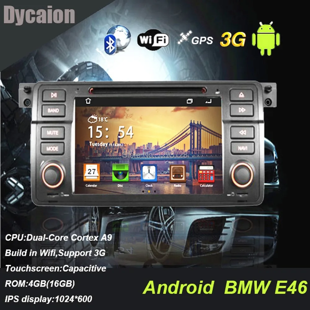 Car dvd android for bmw e46 Auto radio android 1 din for bmw e46 navigation for