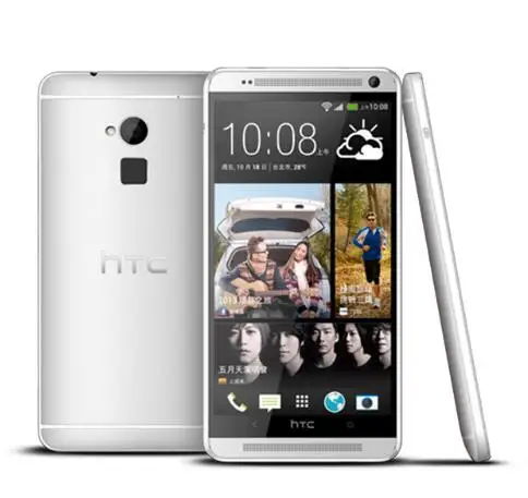 Разблокированный htc One Max Dual sim 16 Гб rom 2 Гб ram четырехъядерный 3g мобильный телефон 5,9 дюймов 4мп wifi gps htc ONE MAX смартфон Android gps - Цвет: Белый