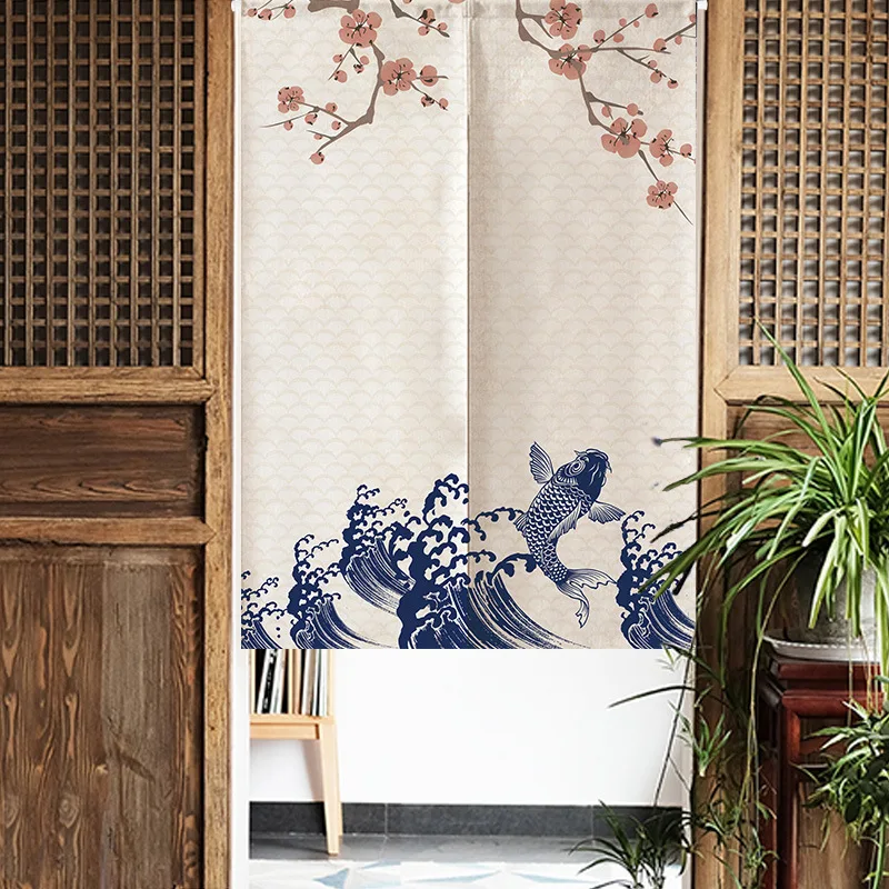 Oriental Door Noren Curtain Hanging Half Short Room Divider 30x47" Style 1 