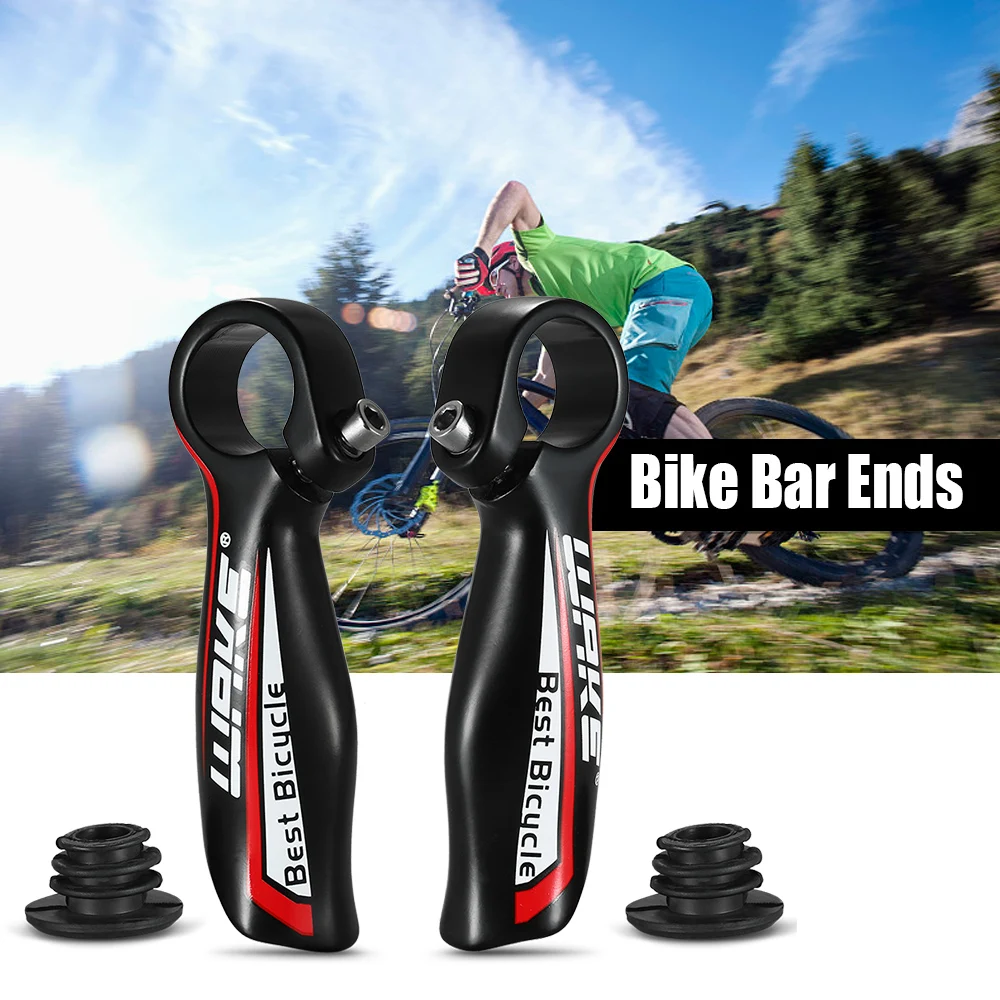 Best 1 Pair Bicycle Handlebar Extension Alumimun Alloy MTB Mountain Road Bike Bar End 22.2MM Handles On Bicycle Handlebar