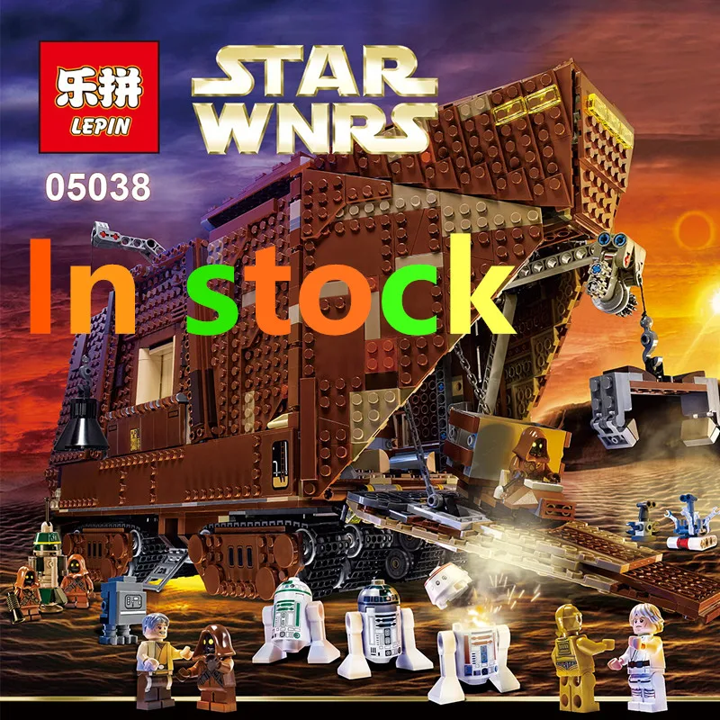 font b LEPIN b font STAR WARS 05038 3346Pcs Force Awakens Sandcrawler Model Building Bricks