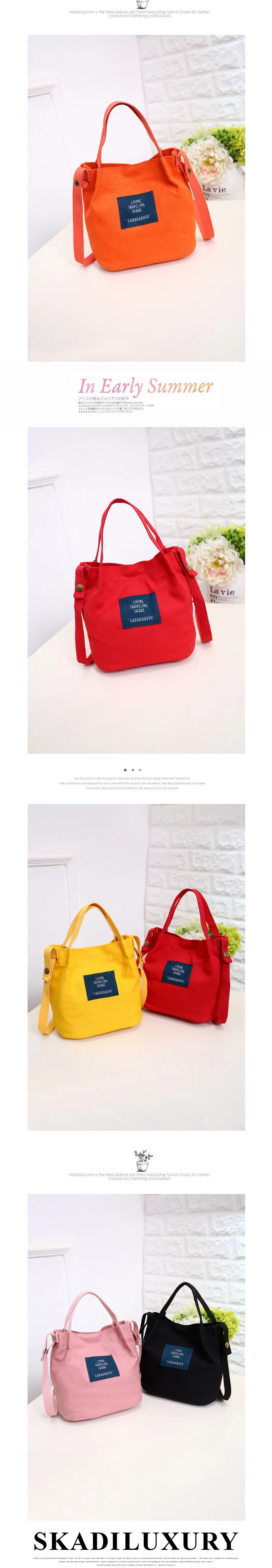 ZYJ Female Canvas Shoulder Tote Bags Handbag Casual Women Chains School Messenger Crossbody Shopping Sling Bucket Grocery Bag (5)