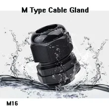 10 шт M Тип нейлон кабельный ввод IP68 M16 высокое качество Водонепроницаемый 4-8 мм без Водонепроницаемая прокладка PA66 кабелепровод